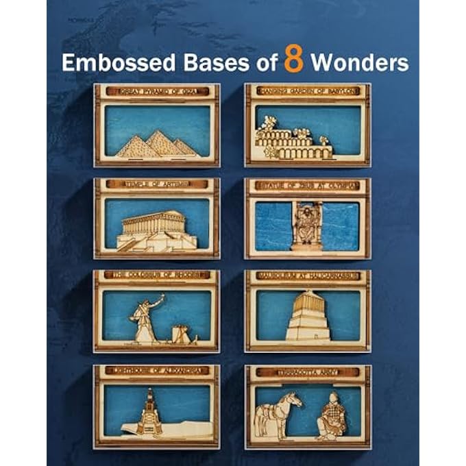 3D WOODEN PUZZLE FOR ADULTS-HUGE GLOBE PUZZLE BOX-WOOD MODEL KIT TO BUILD FOR ADULTS AND TEENS - Image 4